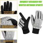 MOREOK Winter Gloves -10°F 3M Thinsulate Warm Gloves Bike Gloves Cycling Gloves for Driving/Cycling/Running/Hiking - Image 3